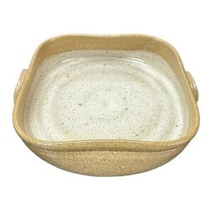 Vtg Devica Studio‎ Art Pottery Baking Dish Made in Portugal Speckled Earthenware